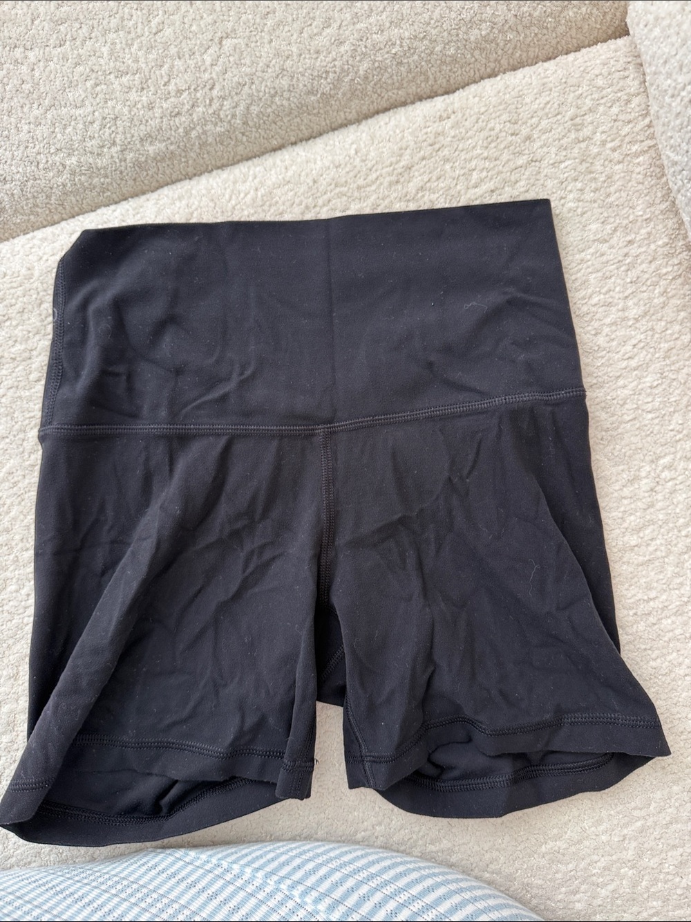 TNA Black High-Waist Bike Shorts